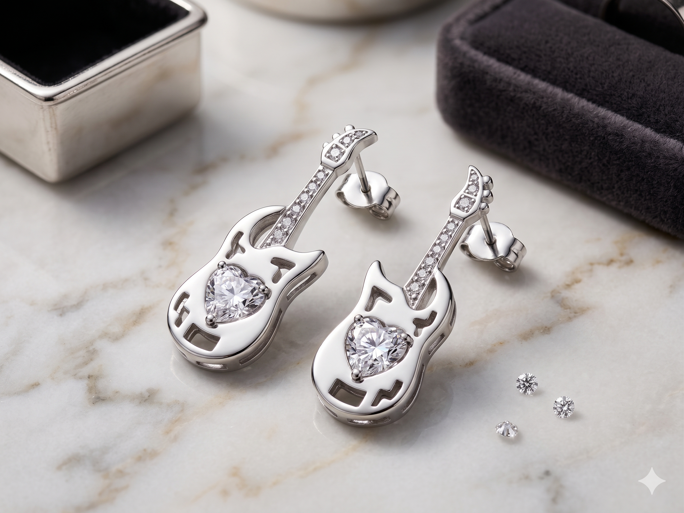 SE1191 Guitar Earrings