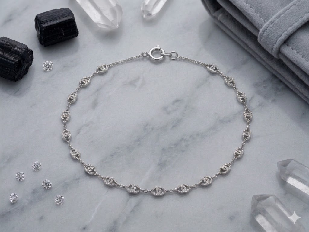 SH0309 CZ Link Chain Bracelet