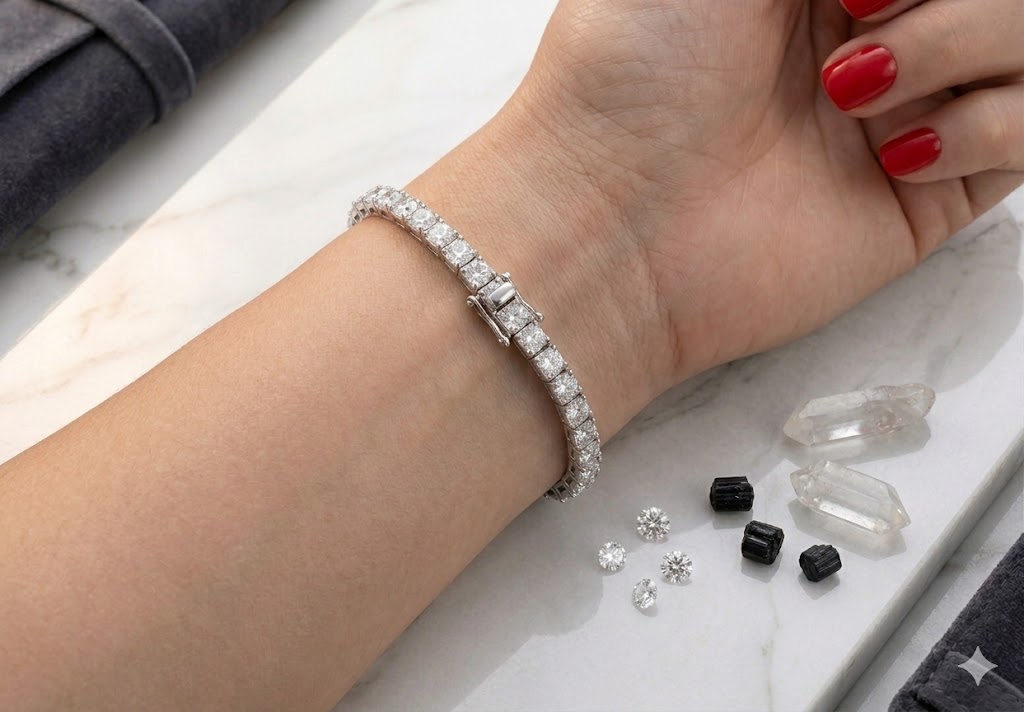 SH0592 Prong CZ Tennis Bracelet